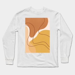 Abstract Bohemian Shapes 4.8 Long Sleeve T-Shirt